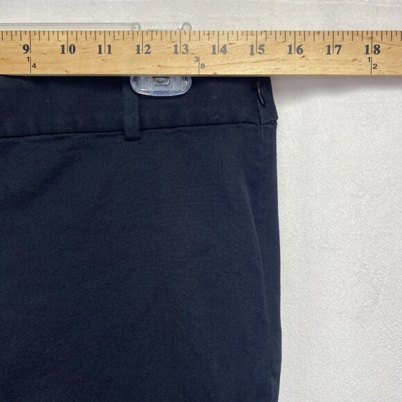 J.Crew Mercantile Mid Rise Ankle Pants Women Sz 8 Black Stretch Side Zip Used - Picture 4 of 16